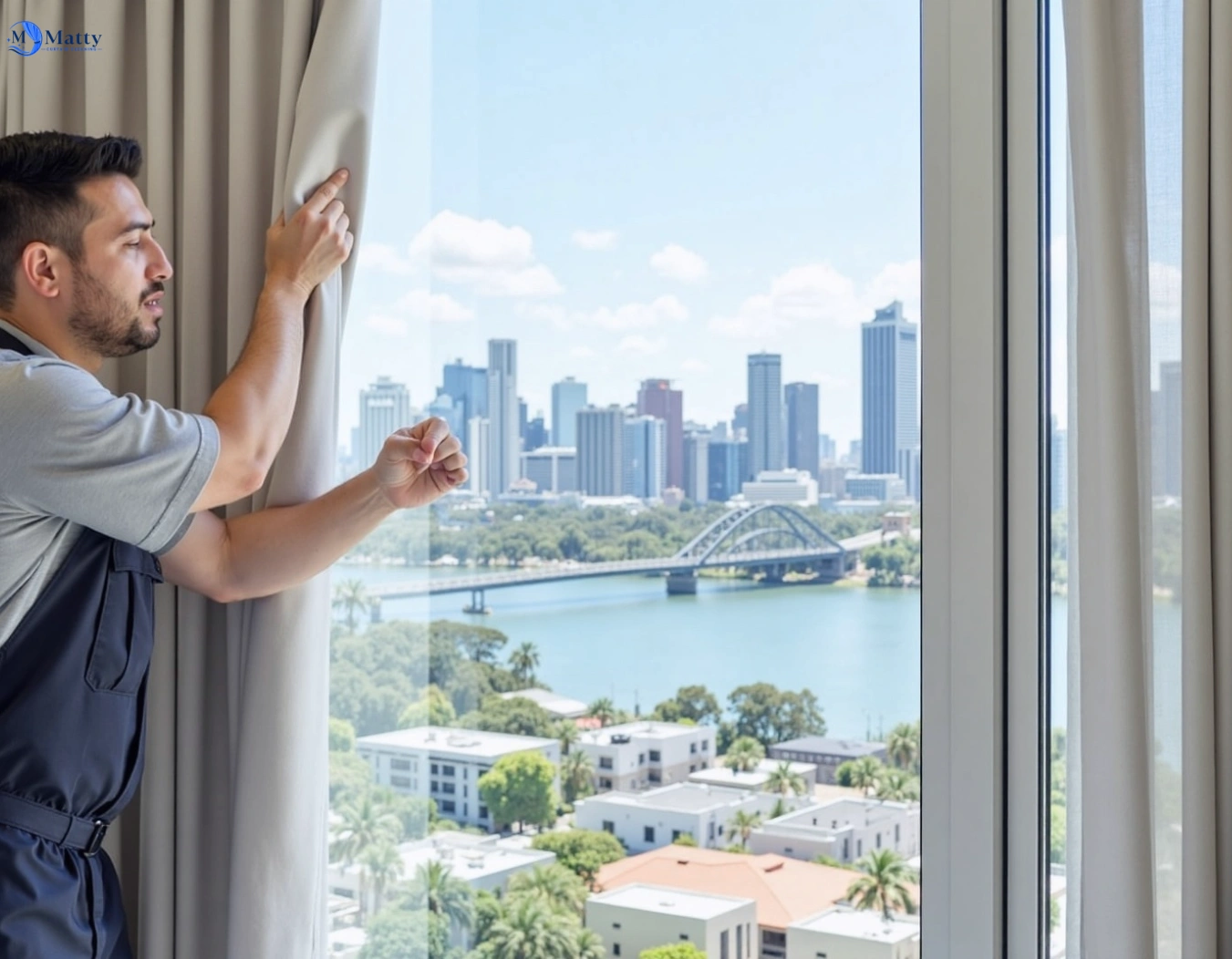 Professional curtain steam cleaning service kangaroo-ground-vic QLD by Matty Curtain Cleaning