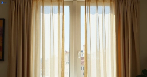 Dull dusty drapes in kangaroo-ground-vic before professional cleaning